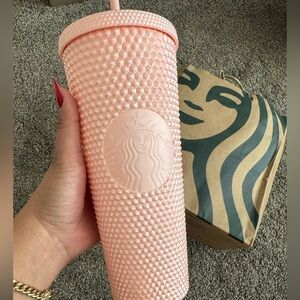 New Studded Starbucks Cup (pink)